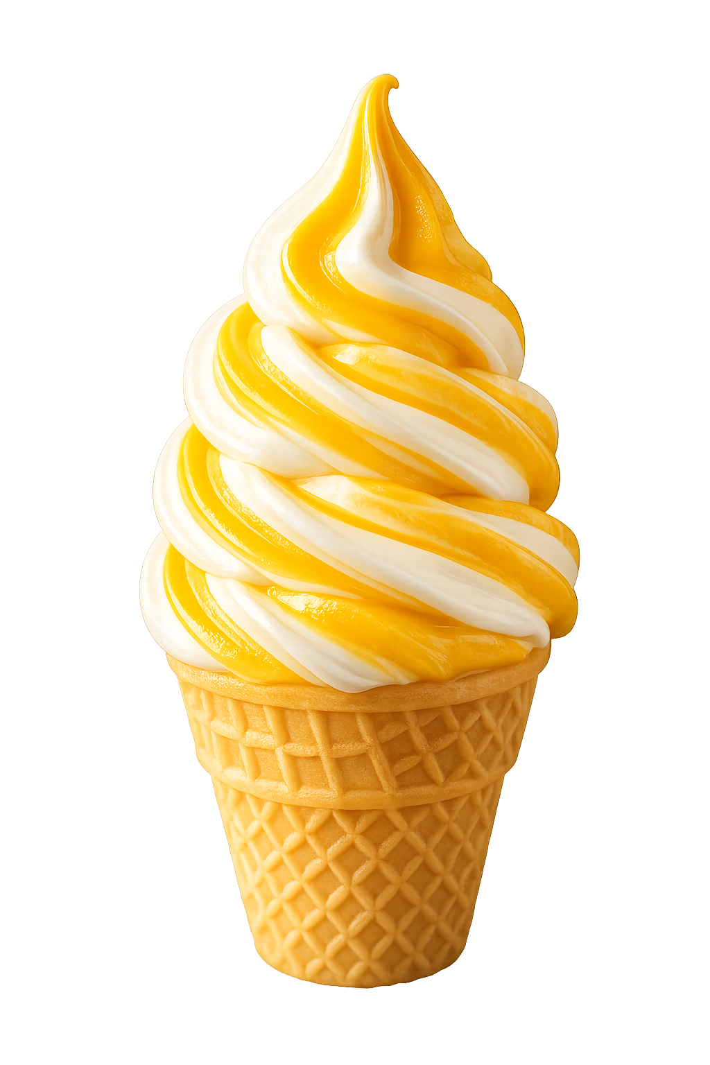 Marbré (Sorbet saveur du jour et crème molle vanille)
